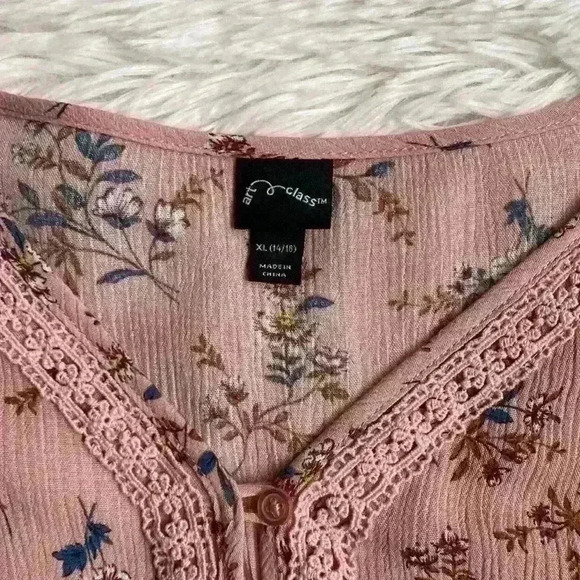 Art class peplum flow shirt. Size XL (14/16) - Picture 2 of 6